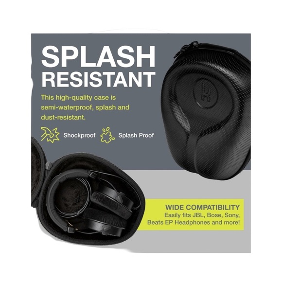 Knox Gear Headphone Case Hard Shell Case - Hardshell Case - Picture 6 of 9